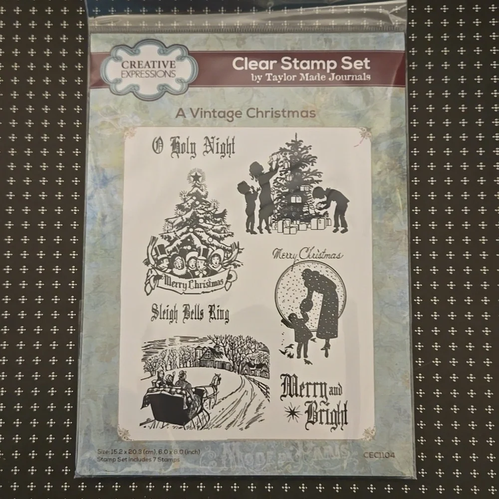 Creative Expressions Taylor Made Journals A Vintage Christmas Stamp Set